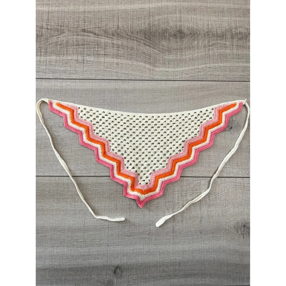 Handmade Crochet Triangle Head Scarf Bundle Boho Festival Cottagecore Y2K